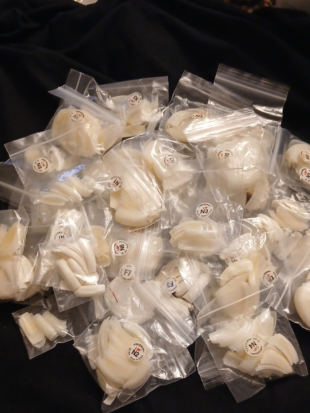 Pack of Natural White Press-On Nail Tips